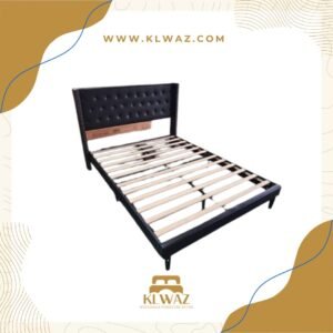 6210 TUFTED BLACK FACTORY LEATHER