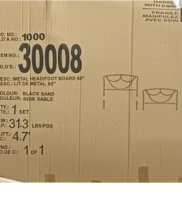QUEEN METAL HEAD BOARD AND FOOTBOARD ONLY