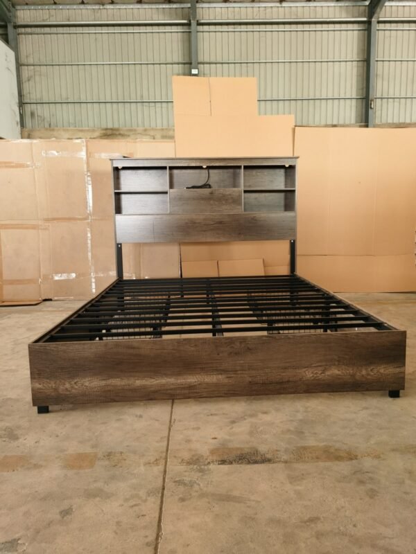 BEAUTIFUL DARK GREY 4 DRAWERS STORAGE WOODEN FRAME - Image 2