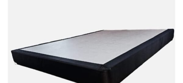 7" REGULAR BOX SPRING BLACK FABRIC