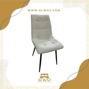 DC 1939 BEIGE METAL BLACK POWDER COATING CHAIR