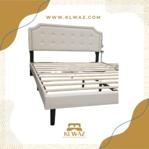 1002 WHITE BUTTON TUFTED LEATHER