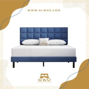 BLUE DURA BUTTON TUFTED VELVET