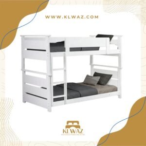HAMPTON WHITE SOLID WOOD BUNK BED