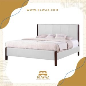 WHITE FACTORY LEATHER WITH WOOD ACCENTS