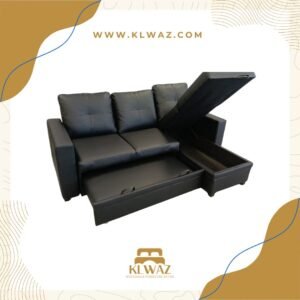 KLWAZ SECTIONAL SOFA BED blackk