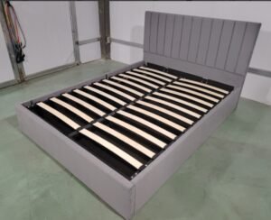 LD-01 Dark Grey Velvet Hydraulic Storage Bed Frame
