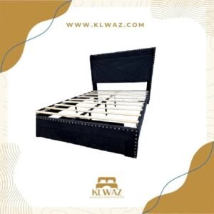 604 Black Velvet Bed Frame