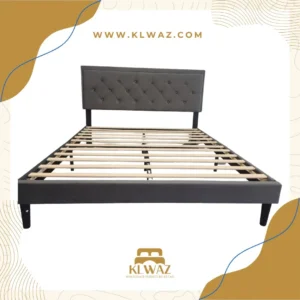 6810 Dark Gray Velvet Bed Frame