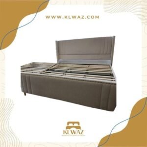 908 METAL STUDDED FABRIC BED FRAME