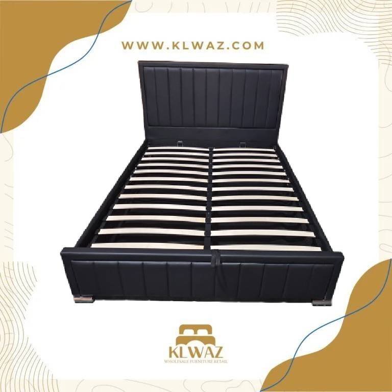 Dream Black Leather AR-08 Bed Frame