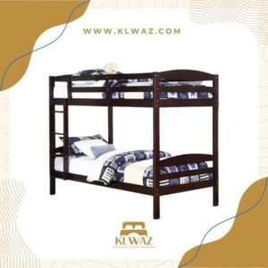 Transitional Twin-Over-Twin Wooden Bunk Bed Frame